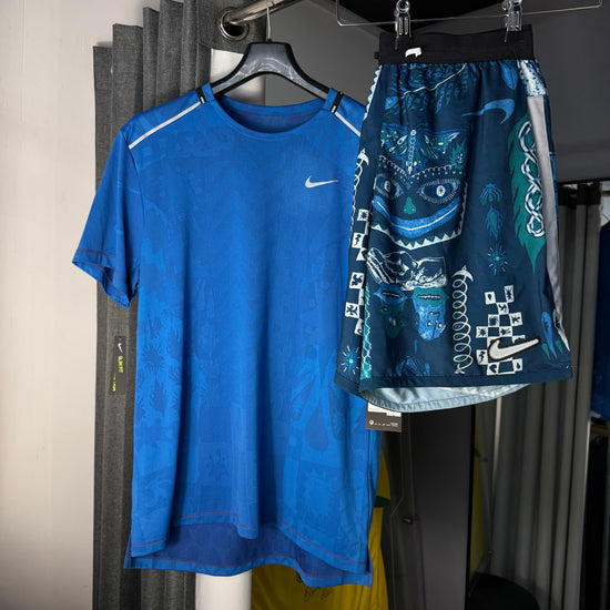 NIKE BLUE TOKYO SHORT SET