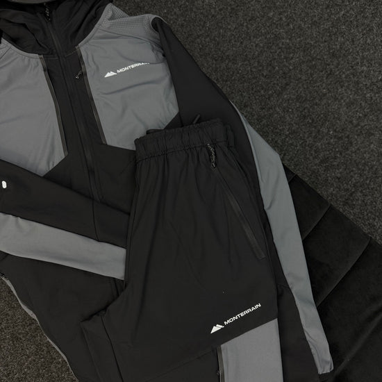 MONTERRAIN BLACK/GREY TRACKSUIT