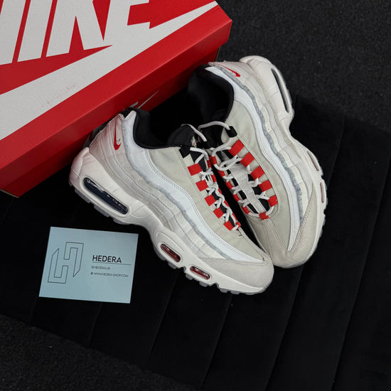 NIKE AIRMAX 95 WHITE/RED