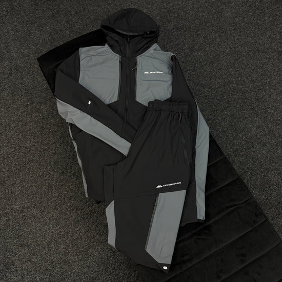 MONTERRAIN BLACK/GREY TRACKSUIT