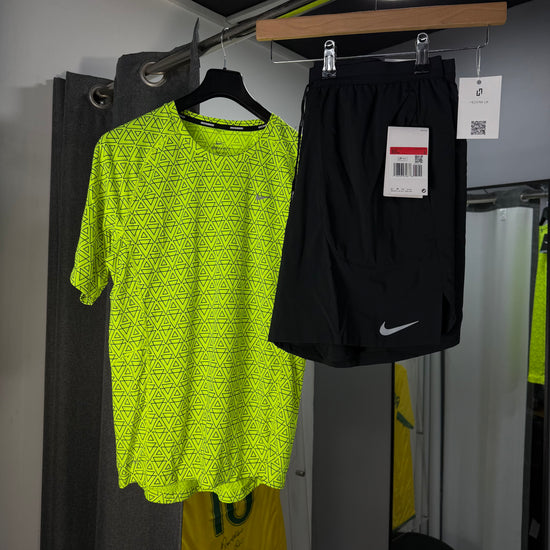 NIKE NEON PATTERNED SHORT SET