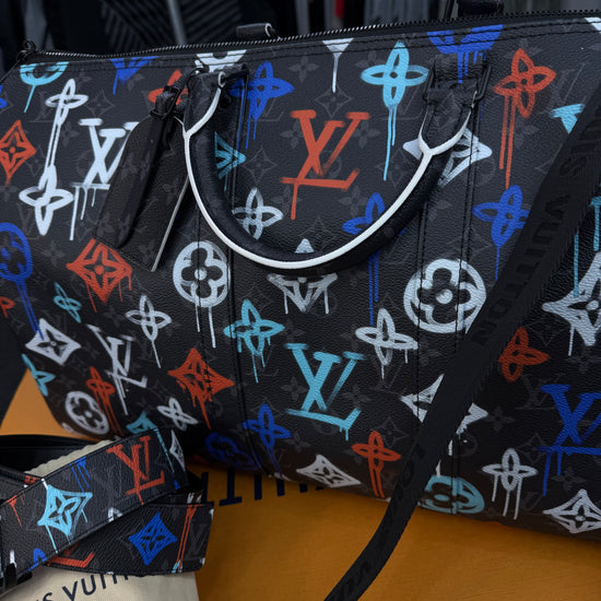 LOUIS VUITTION GRAFFITI KEEPALL BANDOULIÉRE 50 SET